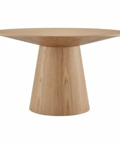 Cheap 👍 MOD The Garrett Dining Table, 53", Oak, Contemporary, Round ❤️