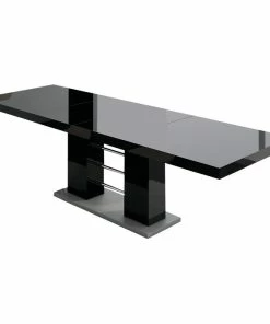 Cheap 👍 Maxima House LINOSA Extendable Dining Table, Black ⭐