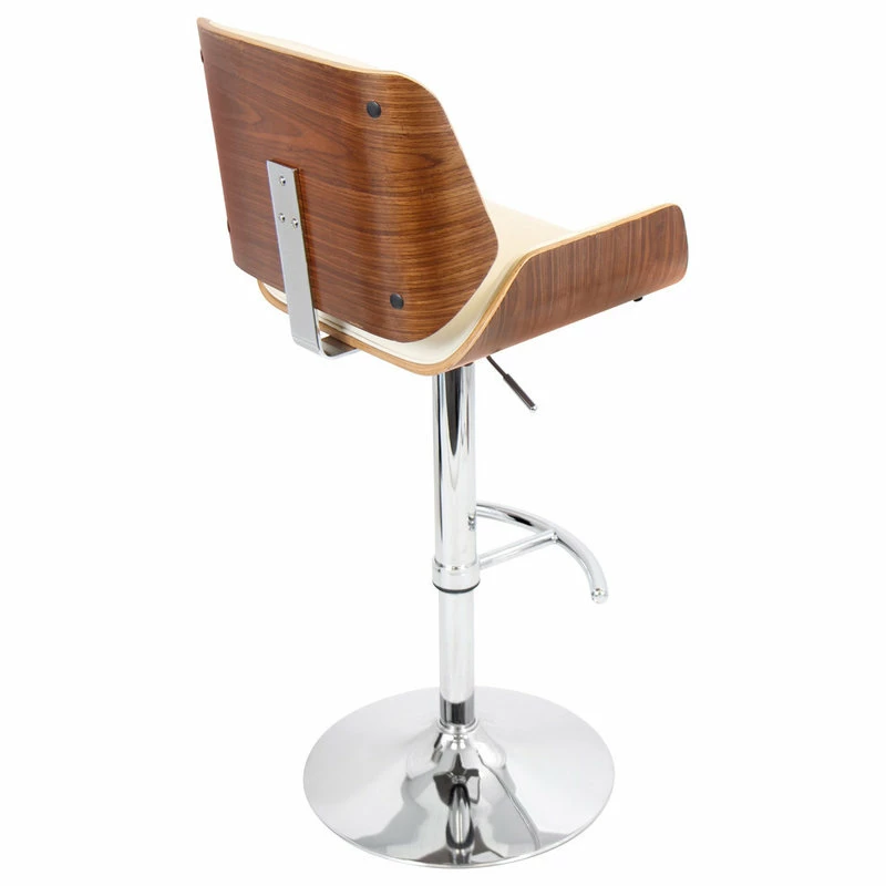 Discount ๐ Lumisource Santi Barstool, Walnut And Cream โจ - Image 3