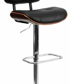 Flash Sale ❤️ Flash Furniture Walnut Bentwood Adjustable H Bar Stool 🔔