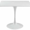 Hot Sale 🔔 Modway Modway Lippa 36" Square Wood Top Dining Table, White 😀