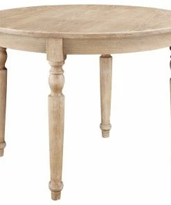 Budget 🔥 Linon Furniture Avalon Light Natural Brown Round Table 🤩